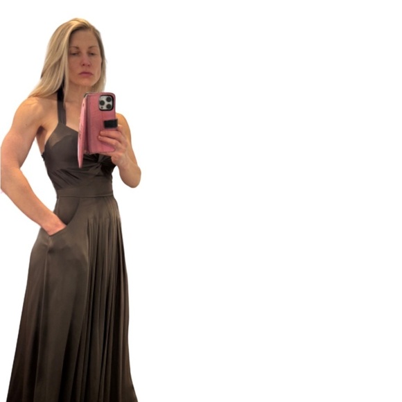 Rachel Zoe silk olive 🫒 green dress. Perfect for any occasion! Size 0 - Picture 3 of 5